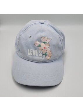 Levis Floral Adjustable Strapback Baseball Cap Light Blue